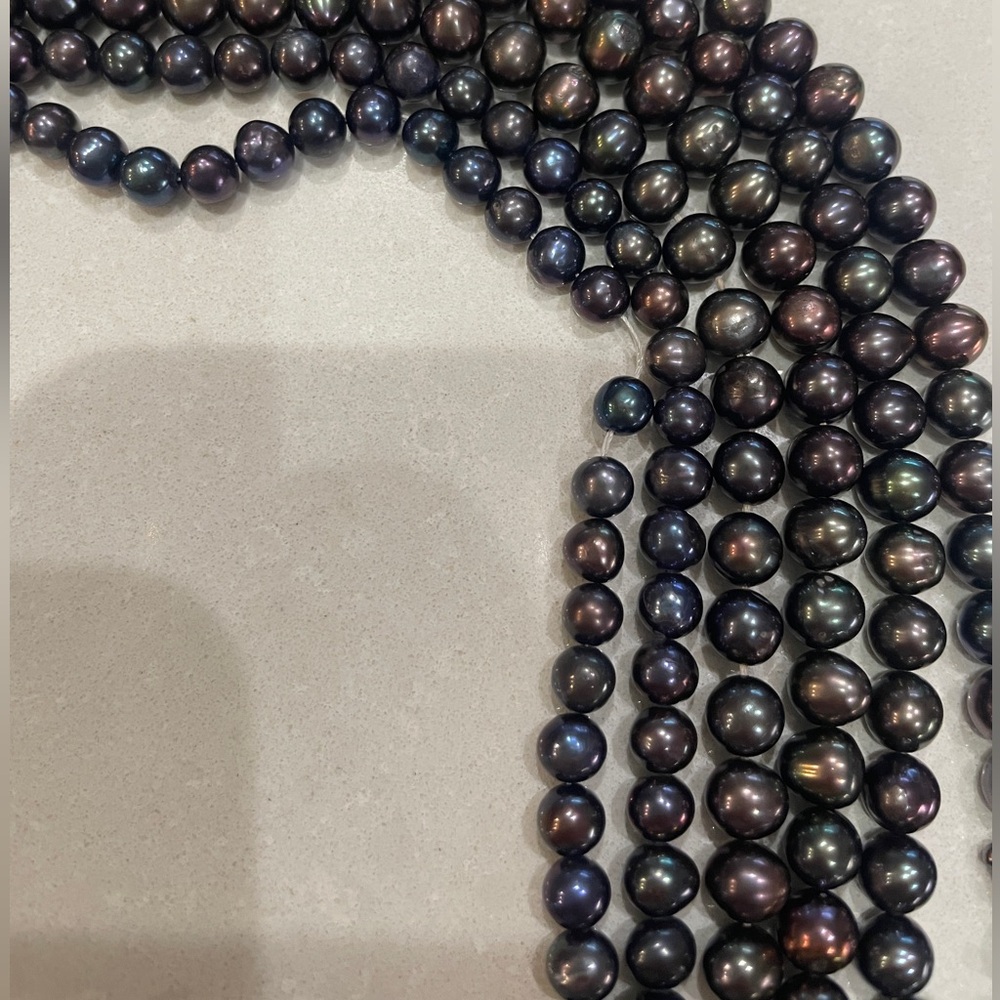 Peacock “freshwater pearls”